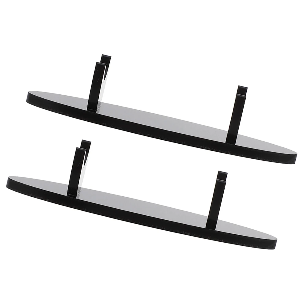 

2pcs Acrylic Clear Desk Holder Storage Rack Stationery Pen Storage Pen Display Stand Holder Organizer Tool