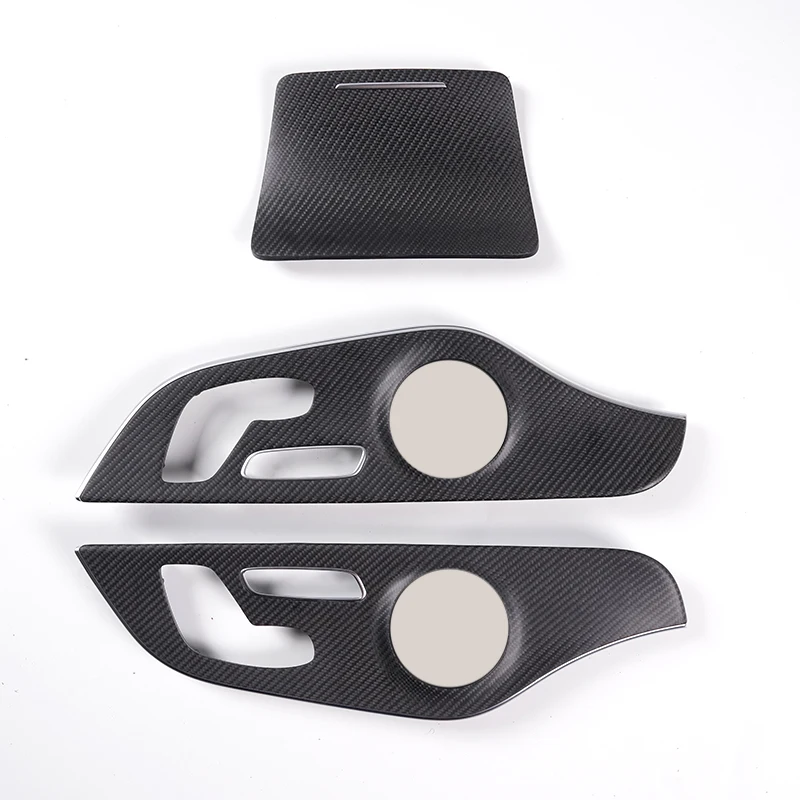 เหมาะสำหรับ C43 C63 C-Class รถสองประตู คูเป้ อุปกรณ์ตกแต่งภายในคาร์บอนไฟเบอร์แบบด้าน