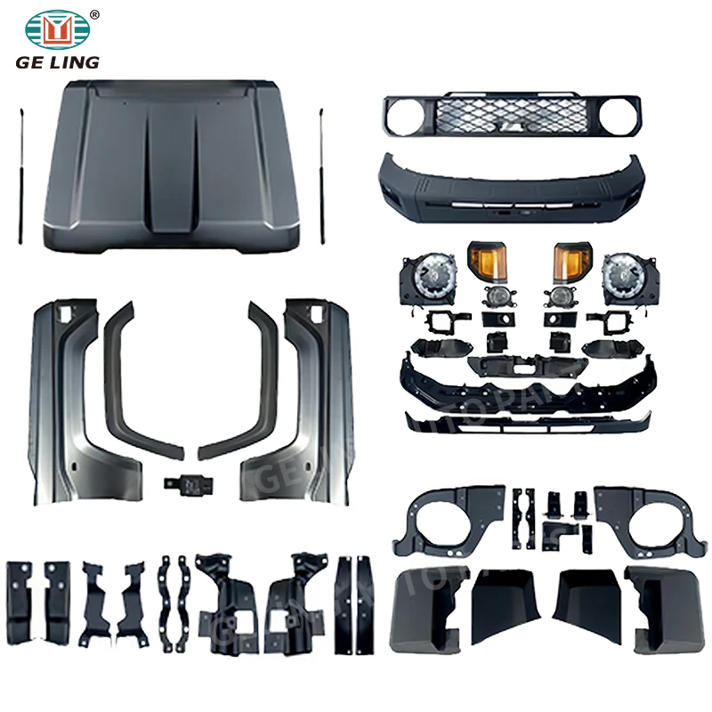 Auto Parts Accessories Body Kit Upgrade Body Kit Conversion Kit for Toyota Land Cruiser 70 Series LC76 Fj76 Upgrade to 2024 2022 view 6