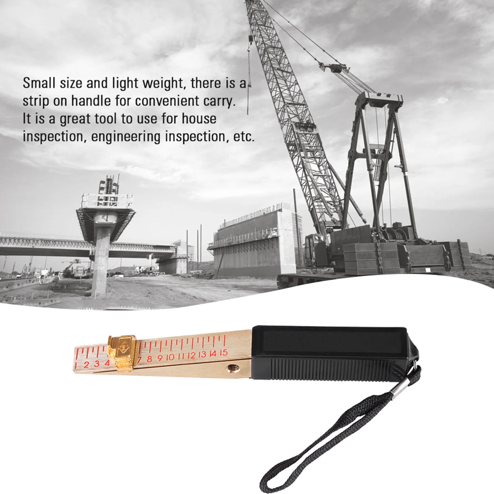 Wedge Vernier Feeler Gauge 0-5mm Accuracy Portable Taper Gap Measuring Tool Clear Scale Wear Resistant Engineering Inspection