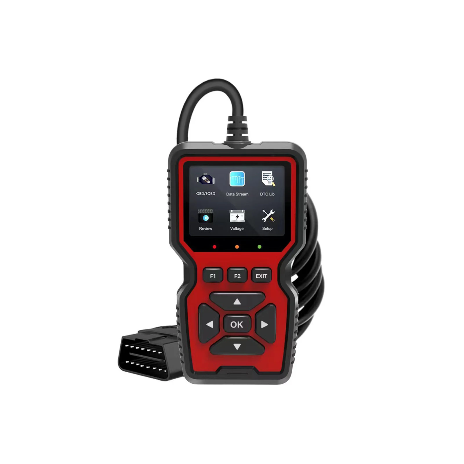 Car Fault Detector V519 Obd2 Scanner Fault Diagnosis Tester Engine System Diagnostic Tool Code Reader