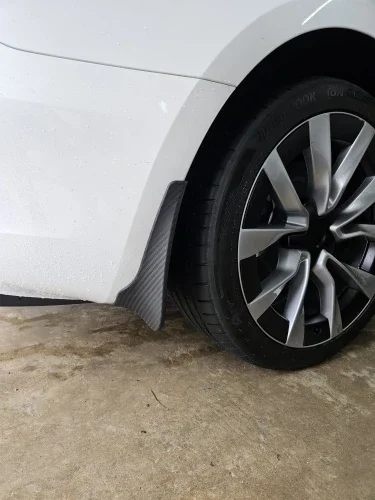 For Tesla Model 3 2023-2024 Highland 4Pcs Mud Guard Flaps Cabon Fiber Style Fender Protector Anti-Sand Splash Fender Accessories