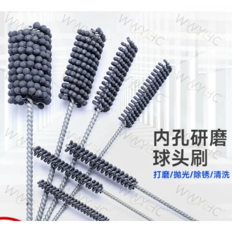 1pcs Suitable for Ball Head Brush Deburring and Polishing Brush for Valve Body Inner Holes