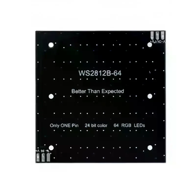 WS2812 64Bit LED Matrix Board Full Color Programmable Light Panel Bright RGB Module for DIY Ambience Night Light