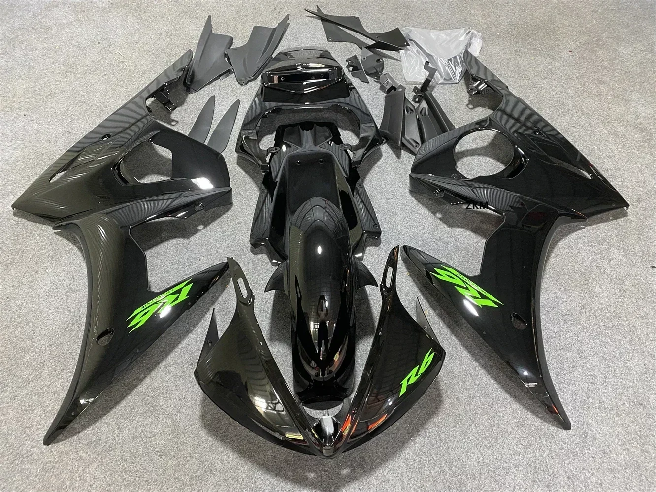 Black (gloosy/matte) body parts R6 for YAMAHA r6 fairings sets 03 04 05 YZF R6 2003 2004 2005 custom fairing kits