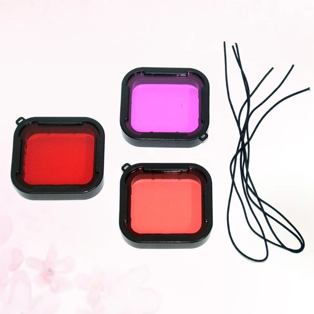 

3 Pcs Waterproof Shell Filter Set Diving Protective for Lens Cover Dust-proof Camera