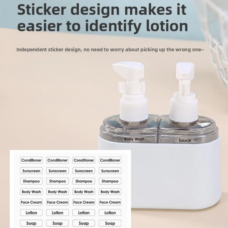 4 in 1/2 in 1 Bottiglie da viaggio da 50 ml e 100 ml Set Shampoo Gel doccia Lozione per lavaggio a mano Bottiglia vuota divisa Kit da viaggio Accessori