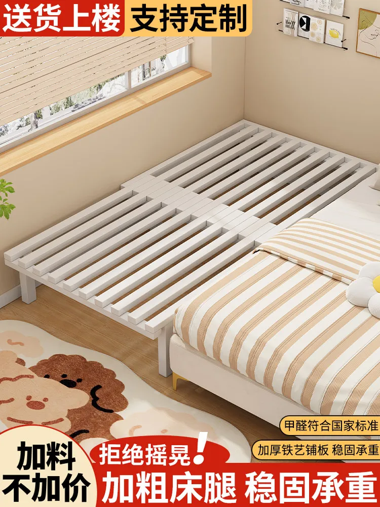 

Small apartment sofa bed, folding sitting and sleeping bedroom, study room, multi-functional iron balcony, single pull-out bed