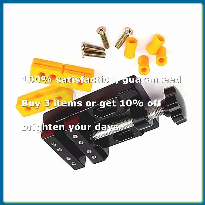 Flat Table Vice Drill Mini Bench Clamp - Adjustable Vise for DIY Jewelry, Walnut Nuclear Drilling, Carving Tool