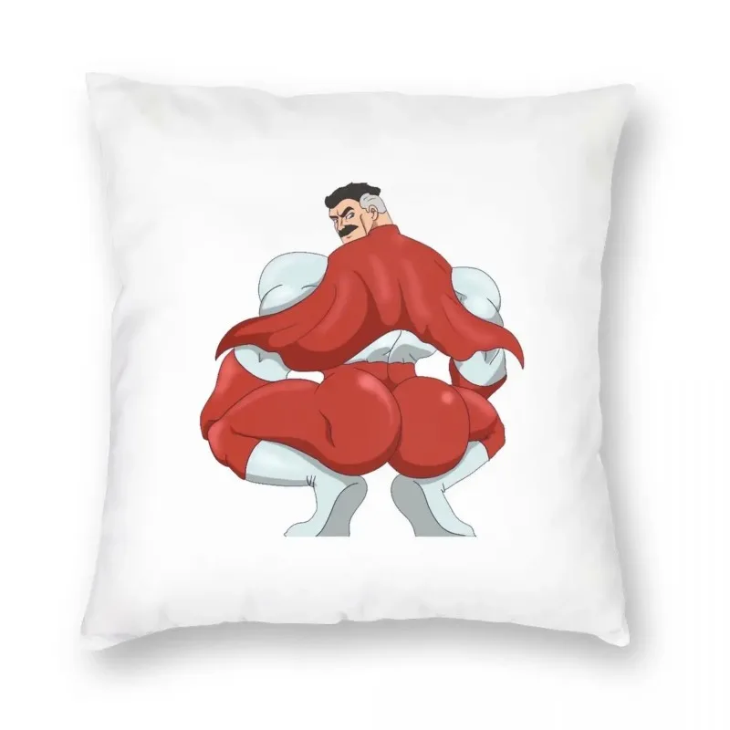 Dumb Optics Omni-Man Pillow Case, Polyester Pattern, Zipper, Home Decor, Cushion Cover Peach skin polyester pillowcase