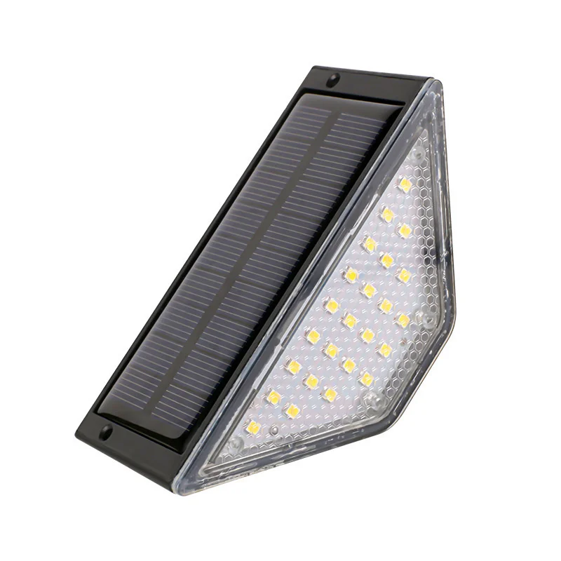 Solar LED Stair Step Light Outdoor Waterproof Solar Powered Lamp for Yard Garden Walkway Stairs Protective Use