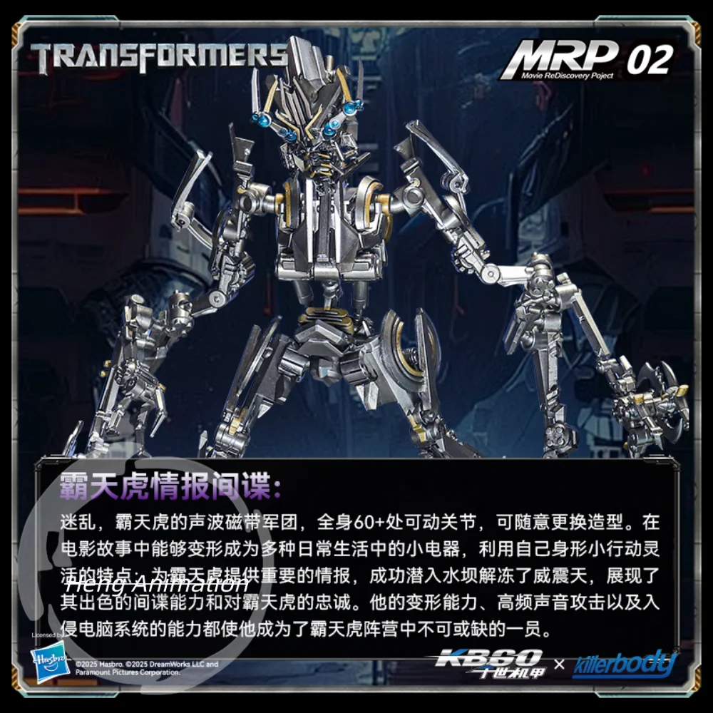 Killerbody Thousand Worlds Mecha Transformers Universal Studios Decepticons Disorder 60-Pieces-Actionfigur