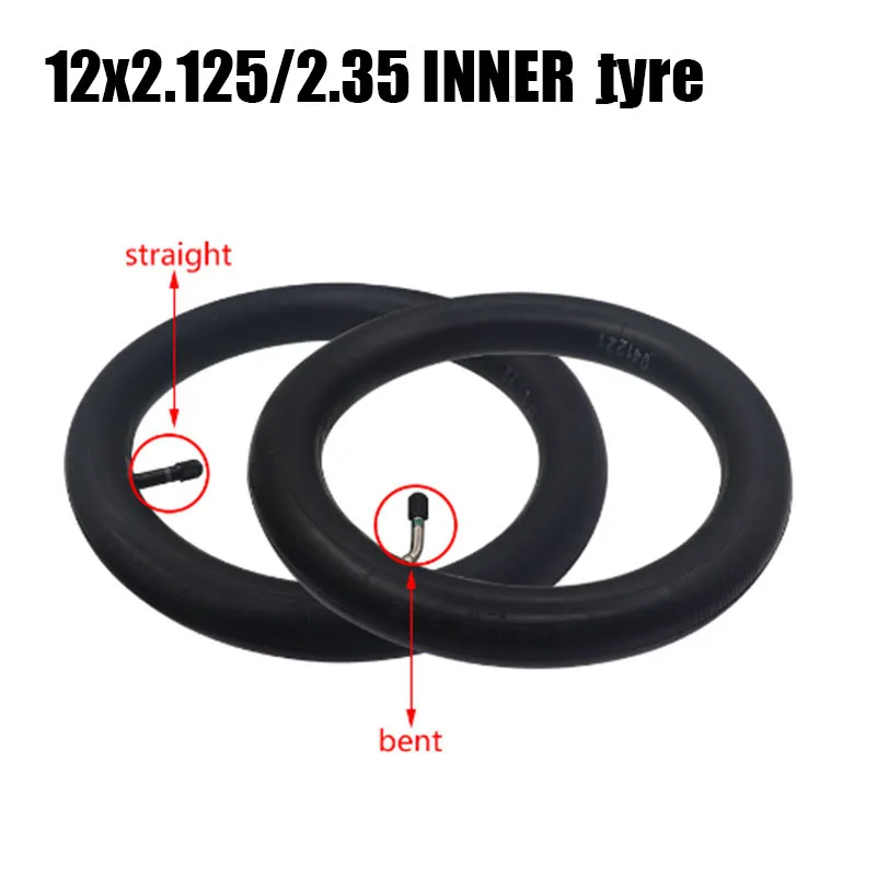 12x2.125 Butyl Inner Tube 12x2.35 Camera for Many Gas Electric Scooters E-Bike Folding Bike 12 1/2x2 1/4 Inner Tyre