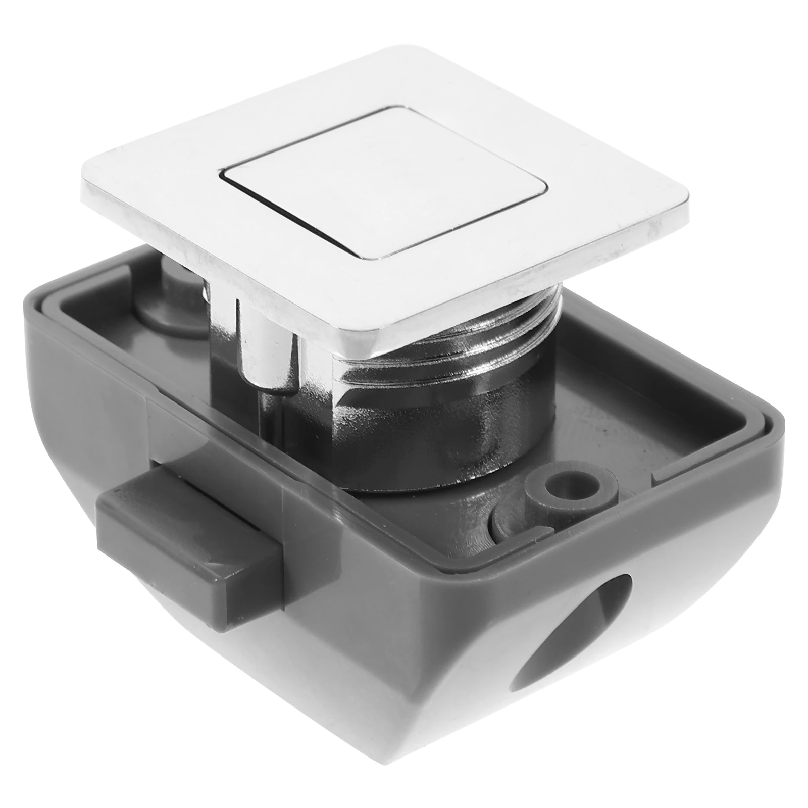 

Push Button Latch Zinc Alloy Keyless Cabinet Lock Durable Low Profile Cupboard Drawer Catch Lock for Rv Furniture