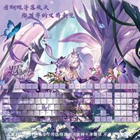 128 Keys Honkai Star Rail Castor Keycaps PBT Dye-Sub Backlit Keycaps Anime Gaming Key Caps for ANSI 61 68 87 104 108 Keyboard