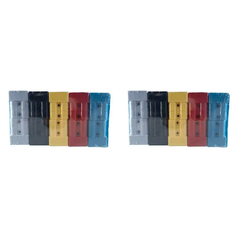 A84E-20PCS For Style Plug Connector 50A With For Handle Forklift Battery Charging Quick Connectors Kit As Show