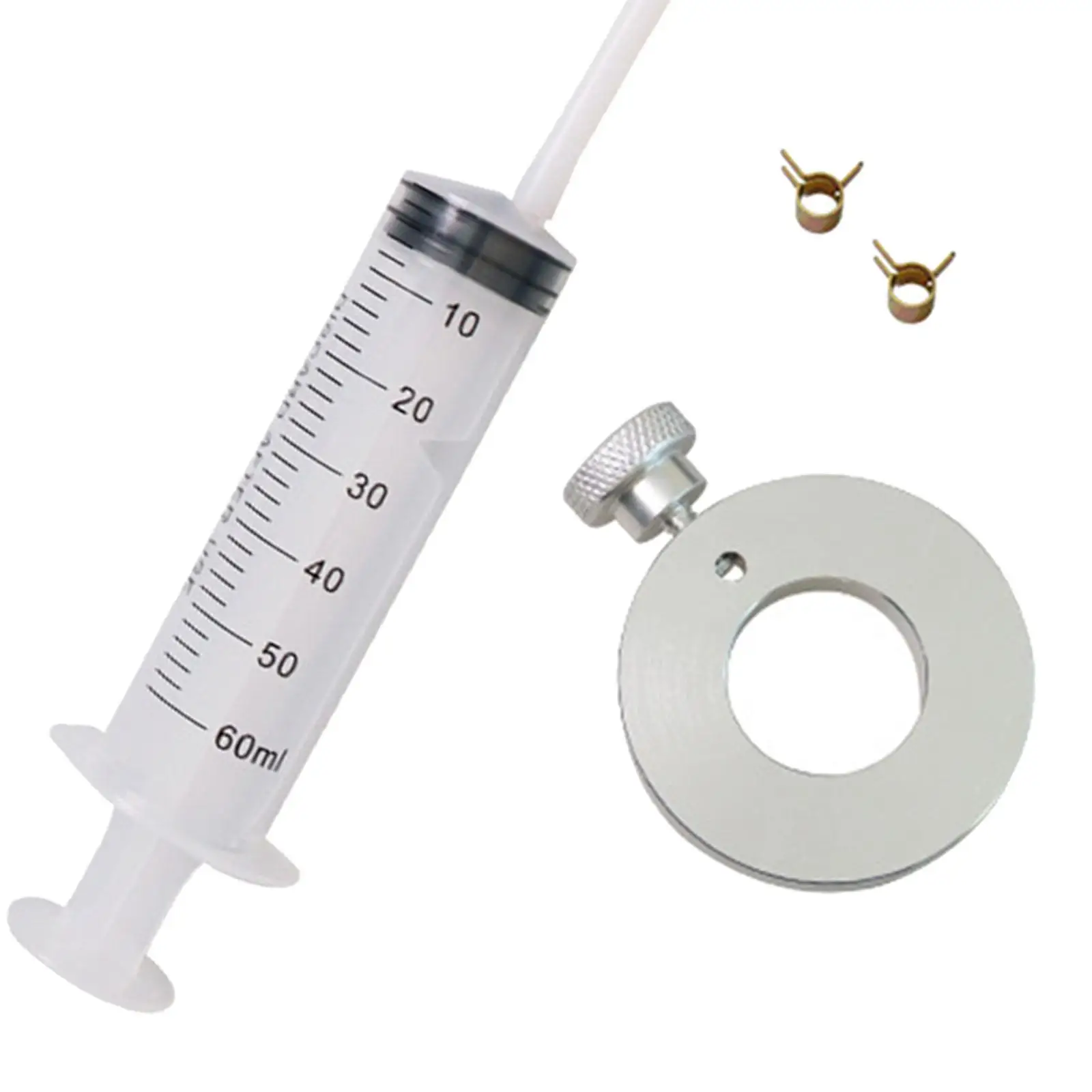 Adjustable Fork Oil Level Gauge with Syringe Motorcycle Suspension Measurement Tool for Repair Shops