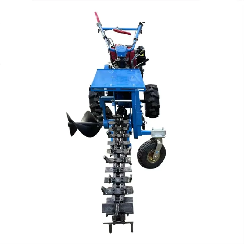 30cm Width Walk Behind Mini Chain Trencher Machine