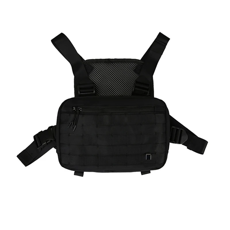 Unisex Tactical Chest Rig Bag Hip Hop Streetwear Bag Functional Waist Pack Adjustable waistcoat Chest Bag outdoors Vest backpack