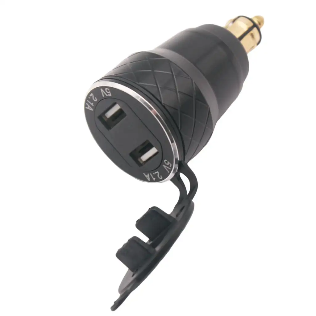 

Green LED Scooter Dual USB Charger DIN Socket Voltmeter for F800 F650