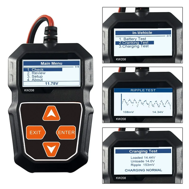 Automatischer Batterieanalysator für alle 12-V-Batteriewiderstandstester, automatischer Diagnosescanner