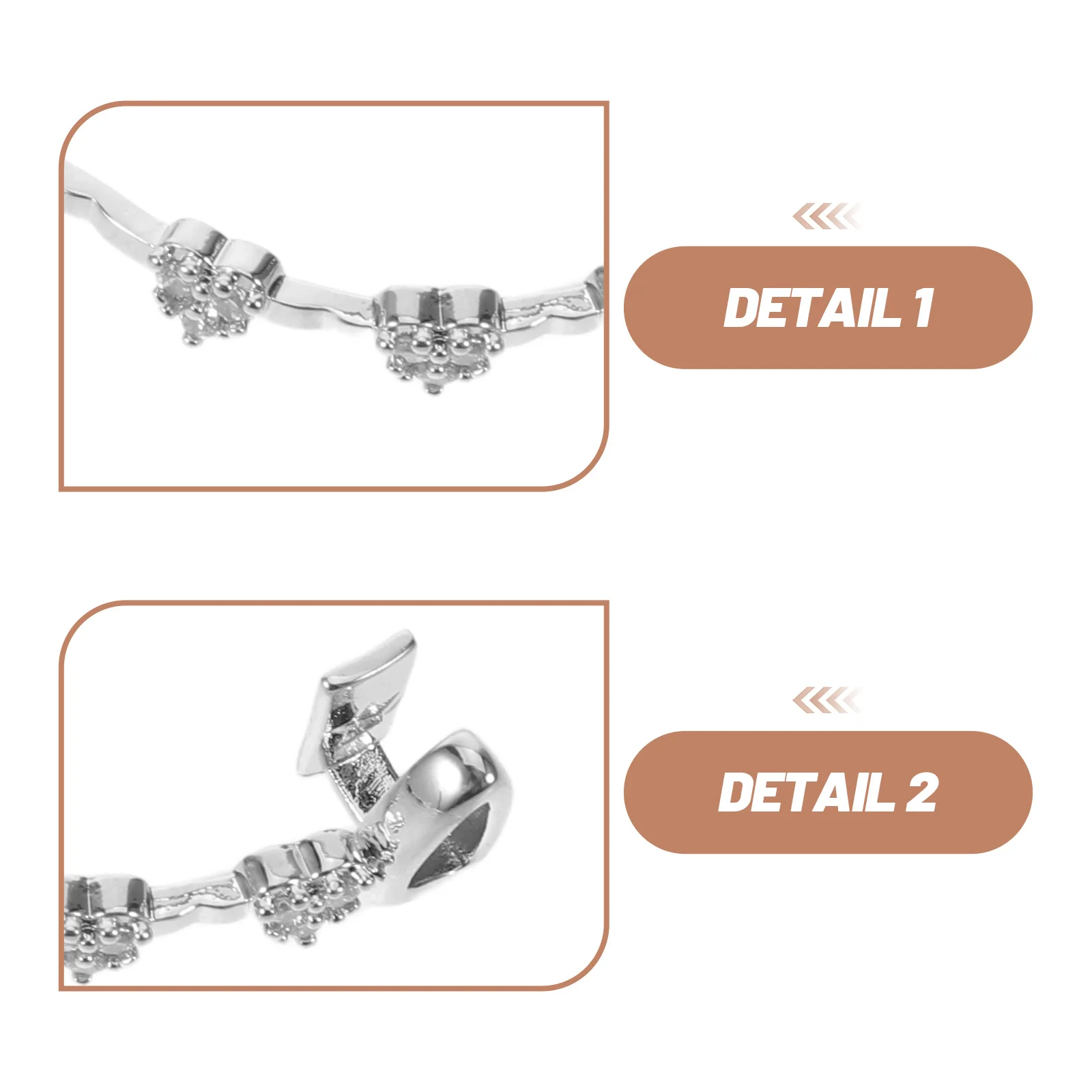 2Pcs Silver Plated Rhinestone Teeth Grill Halloween Party Costume Accessory Bottom Teeth Decorative Bling Dental Grills for Men