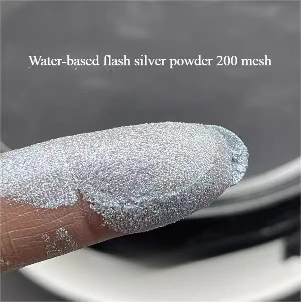 100g/500g Water-based Flash Silver Powder Copper Gold Series DIY Paint Screen Printing Pearlescent Powder Industrial Decoration