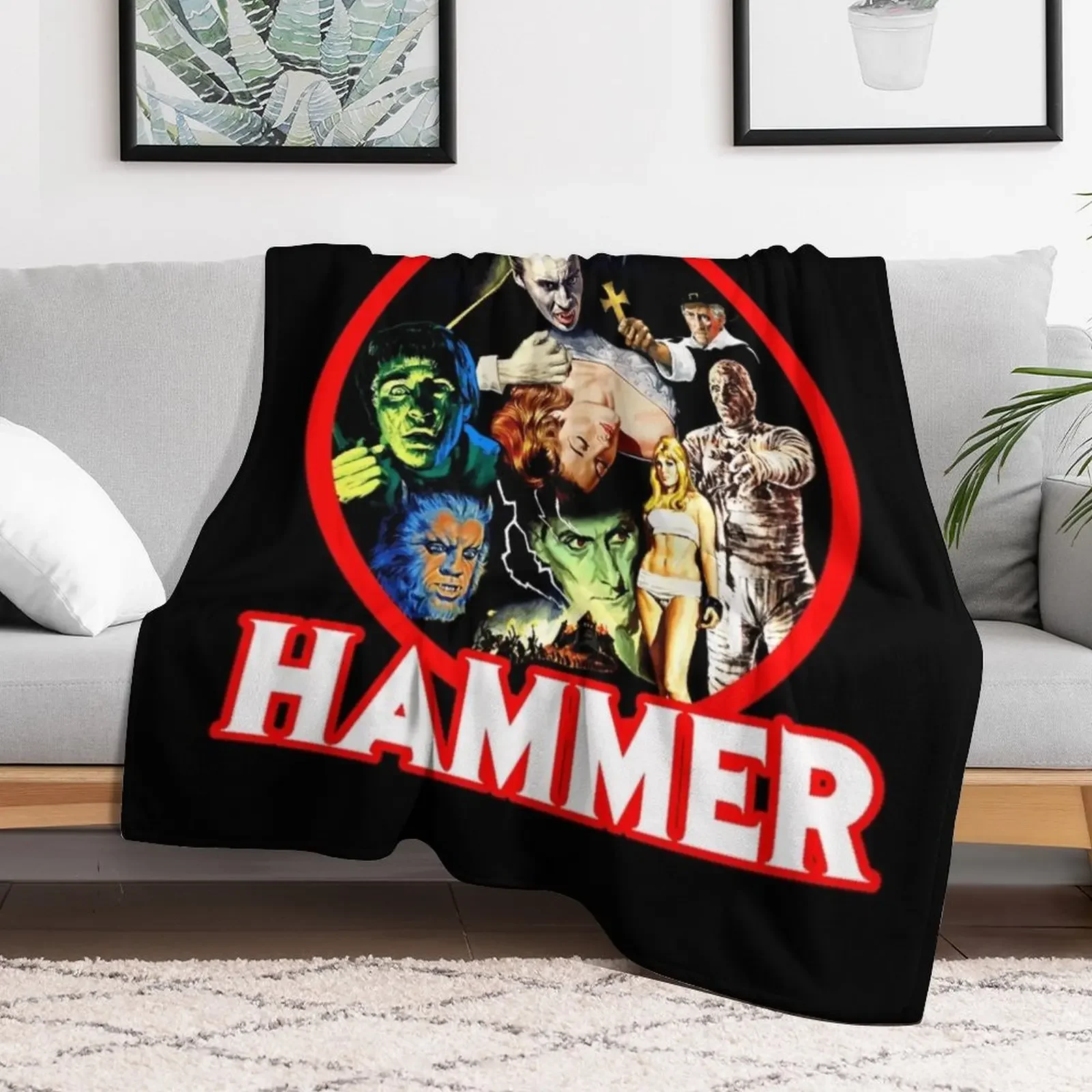 Hammer Classic . Throw Blanket Hair Single Blankets