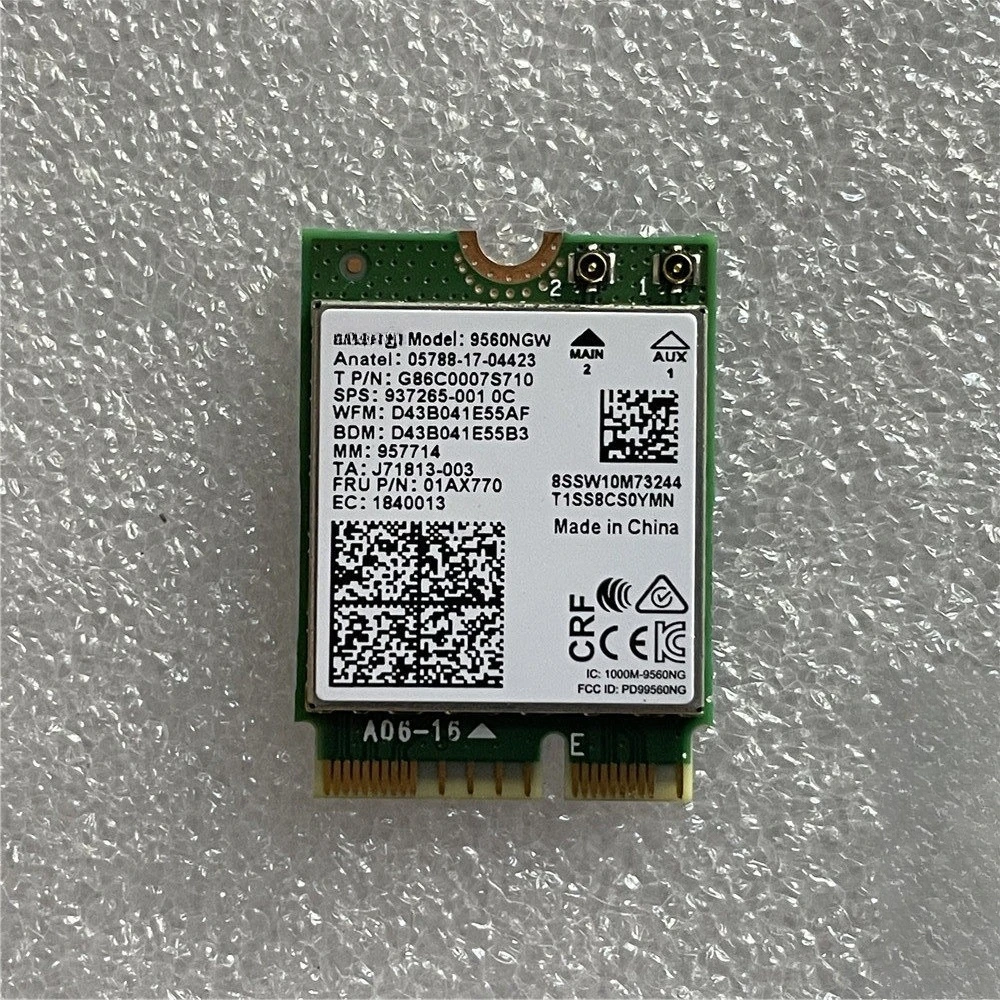 For Lenovo ThinkPadP52 P72 L390 X1 P1 9560 wireless network interface card Bluetooth module 01AX770