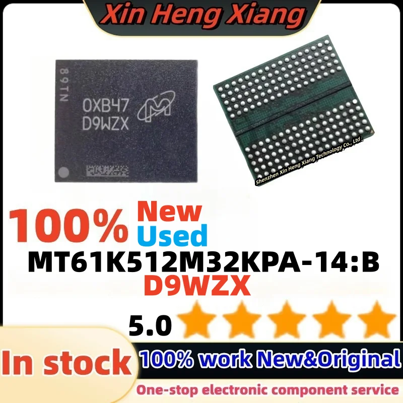 

100% New 1PCS D9WZX MT61K512M32KPA-14:B BGA