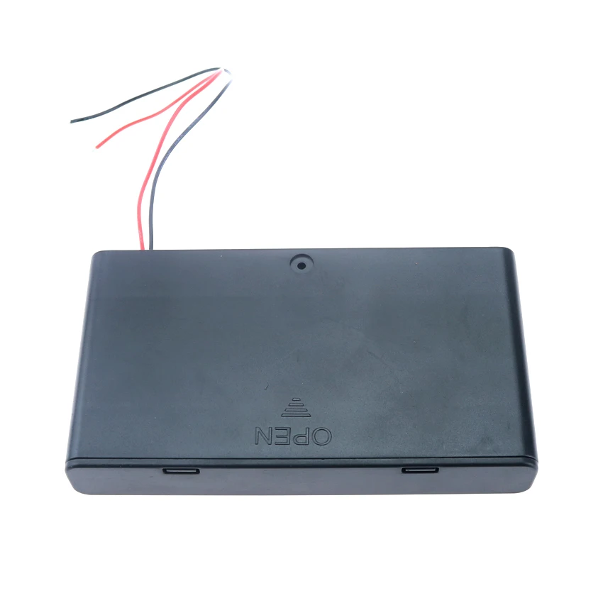 JCD 2/3/4/6/8 слотов Держатель батареи типа АА Коробка для хранения батарей типа АА с проводами ВКЛ/ВЫКЛ Переключатель Крышка с винтовой крышкой Задняя крышка