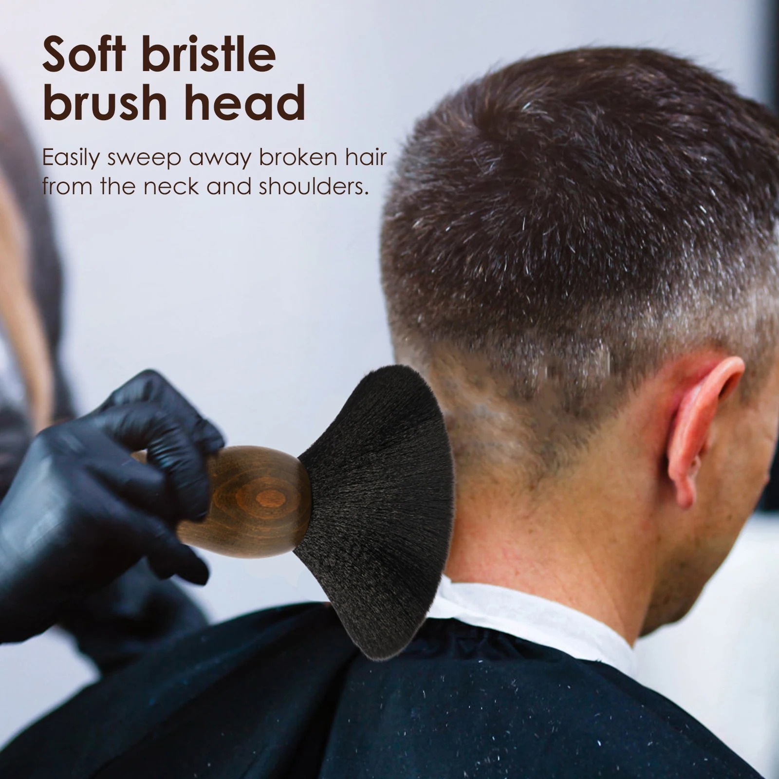 فرشاة شعر ناعمة لتصفيف الشعر و - مراجعة Neck Duster Brush Barber Salon وسعره