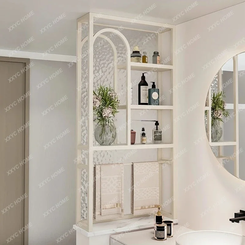 LCream windshield water ripple half wall screen partition cabinet
