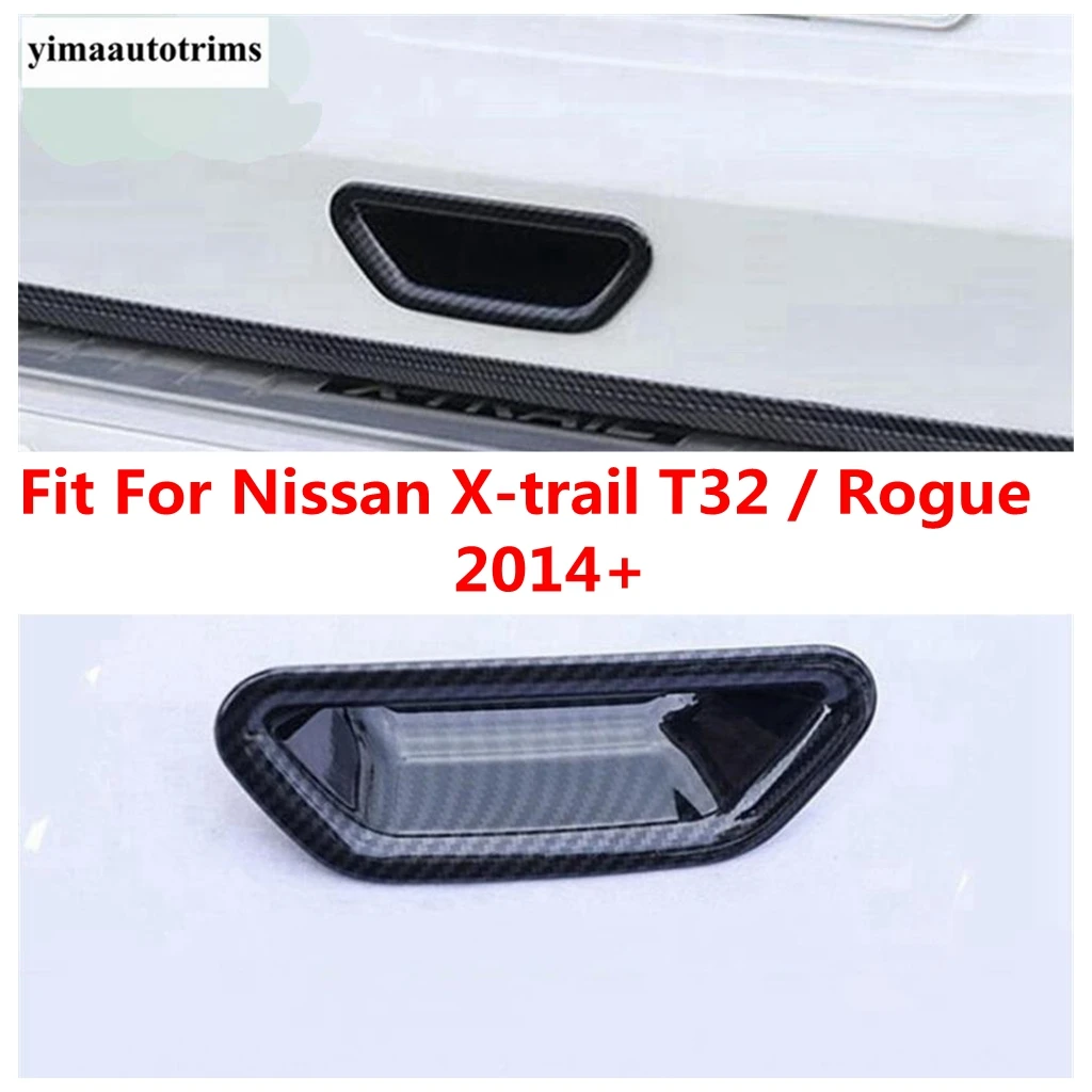 

Car Rear Tail Door Handle Bowl Decoration Sequins Cover Trim For Nissan X-trail T32 Rogue 2014 - 2020 Carbon Fiber Accessories