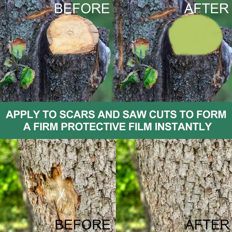 Tree Grafting Paste Big Tree Wound Healing Agent Plant Tree Wound Healing Sealant With Brush Healing Agent Plant Heal Paste