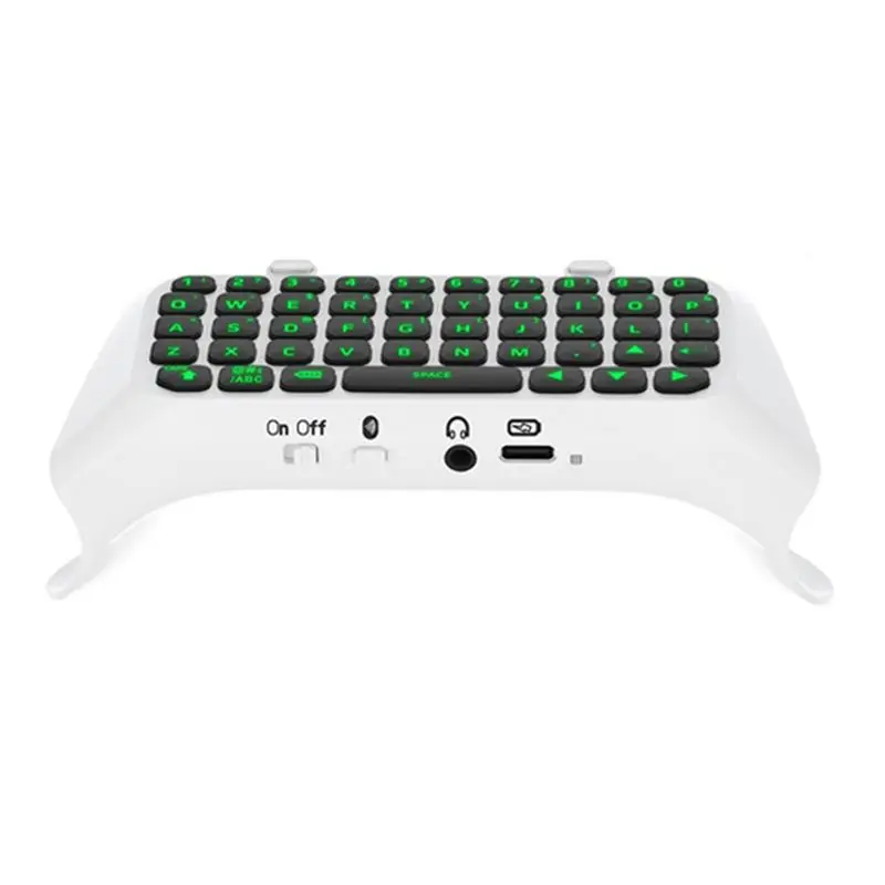 ABRI-Keyboard For Playstation 5 Wireless Bluetooth Gamepad Keyboard Controller Chat Pad Backlight Built-In Speaker Keyboard