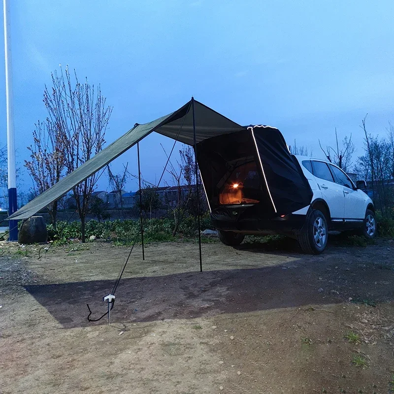 

Waterproof Car Awning Sun Shelter Portable Auto Canopy Camper Trailer Sun Shade for Camping