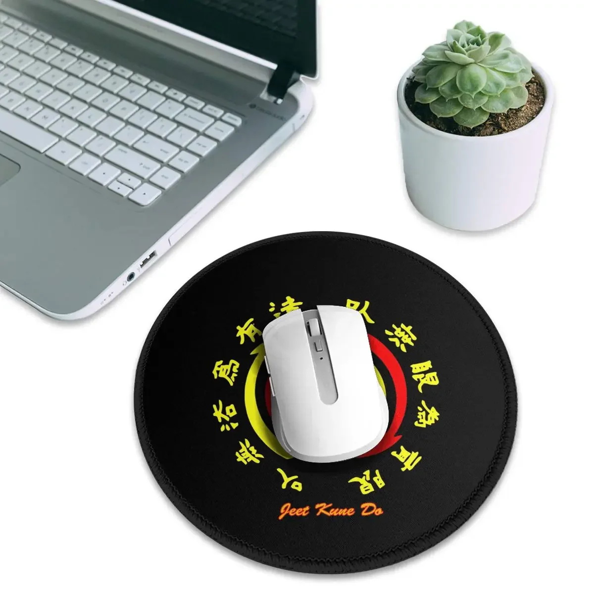 Jeet Kune Do Martial Art AcademyWing Chun Legend 3 Round Mouse Pad Computer Keyboard Mouse Mat Gamer Laptop Desk Mat