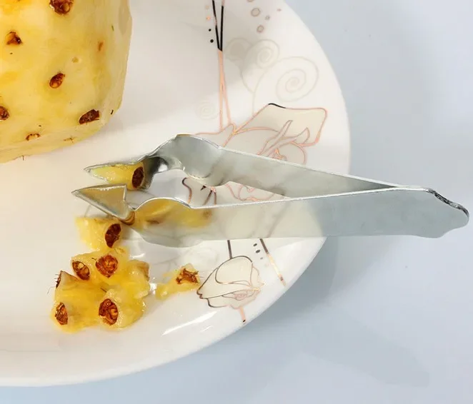 

Stainless Steel Strawberry Huller Fruit Peeler Pineapple Corer Slicer Cutter Kitchen Knife Gadgets Pineapple Slicer Clips KX 141