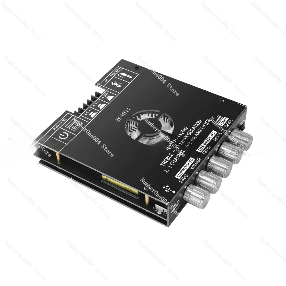 

Цифровой модуль усилителя мощности ZK-HT21 2,1 Channel TDA7498E Bluetooth