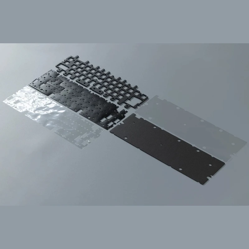 For Wooting60HE V1 V2 Keyboard Sound Package Customized Poron Switch Plate Foam PET Acoustic Mod Film for Keyboard Accessories