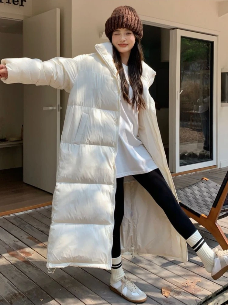 

Heavyweight Korean Designed Winter Jacket for Women 2025 Over Knee Length Loose Coat Anti Wind Technology