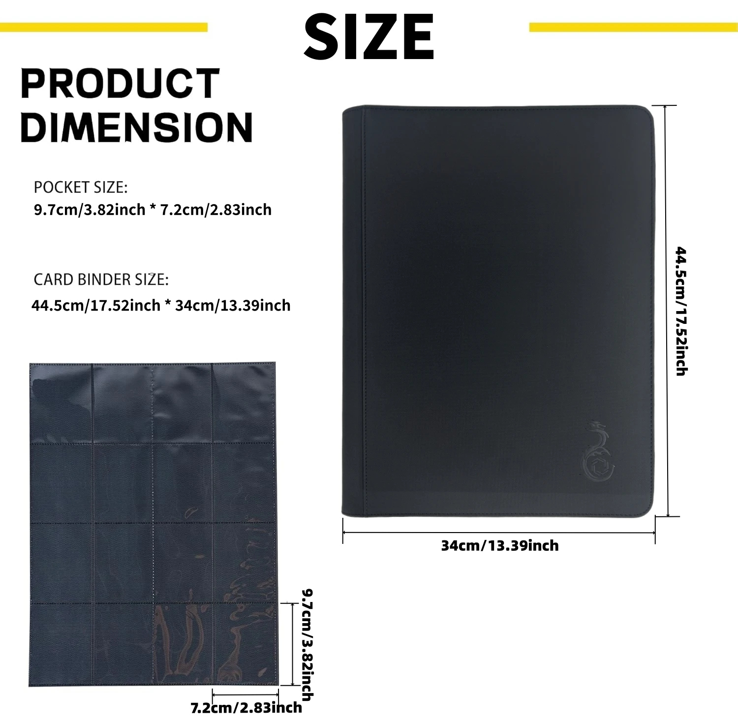 Premium 16 Pocket Card Binder –1024 Collection Binder Folder Card Album Card Holder Fit for TCG & Sports Cards. Collector's Drea