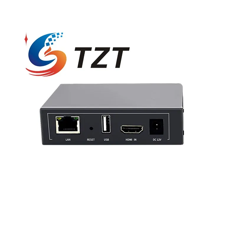 TZT EN_HHN06 1-IN 1-OUT 1080P60 HDMI-compatible Encoder Video to network STR/H.265 Video Encoder PC Monitoring NVR