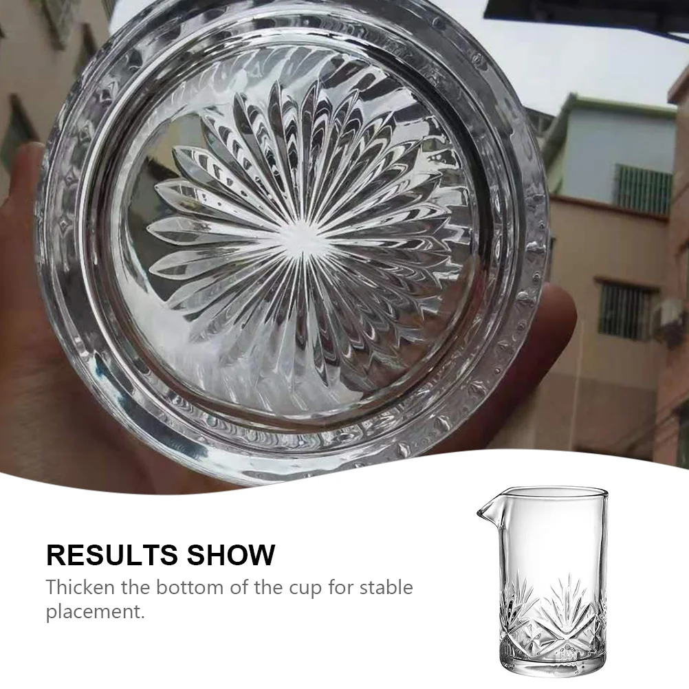 

1Pcs Cocktail Mixing Glass 700ml Thick Bottom Mixer Stirring Pitcher Eagle Beak Pouring Drinkware Bar Mixing Pitcher