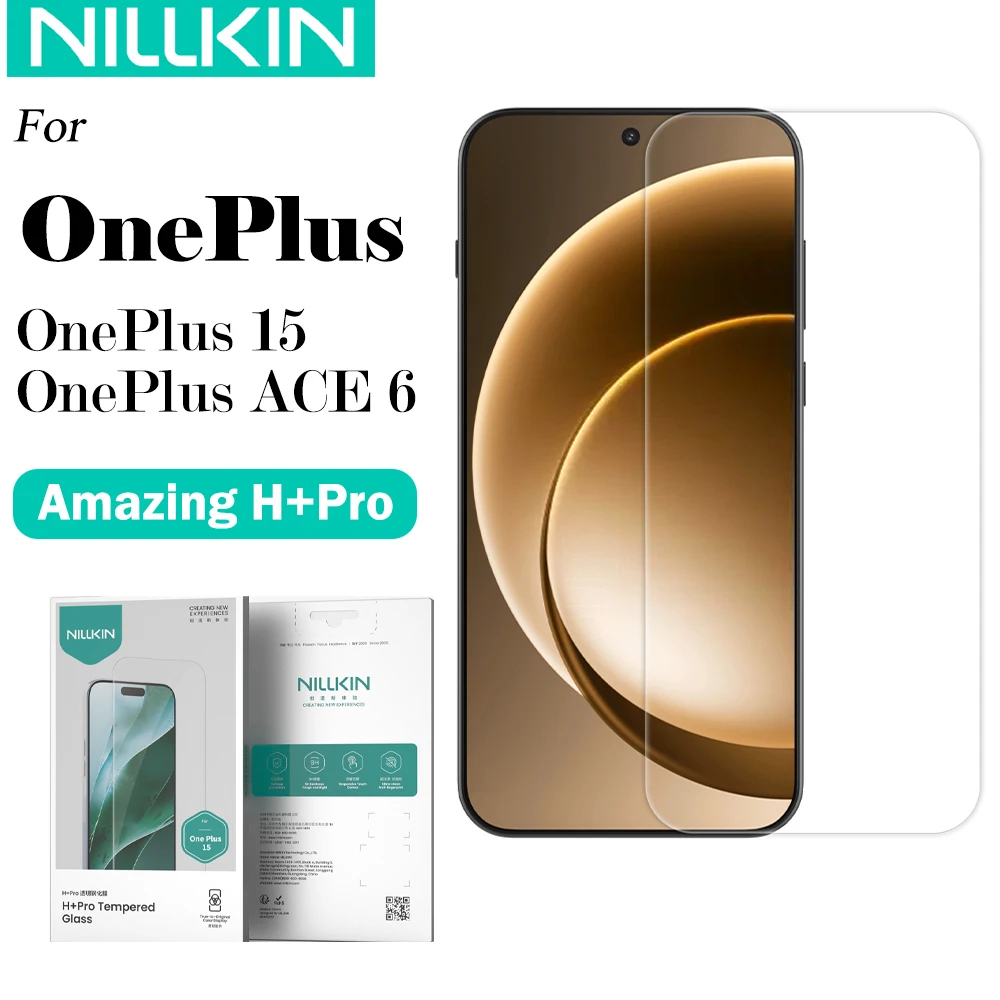 NILLKIN для OnePlus 15 ACE 6 H + Pro Series, закаленное стекло, 9H, противовзрывная защитная пленка для экрана