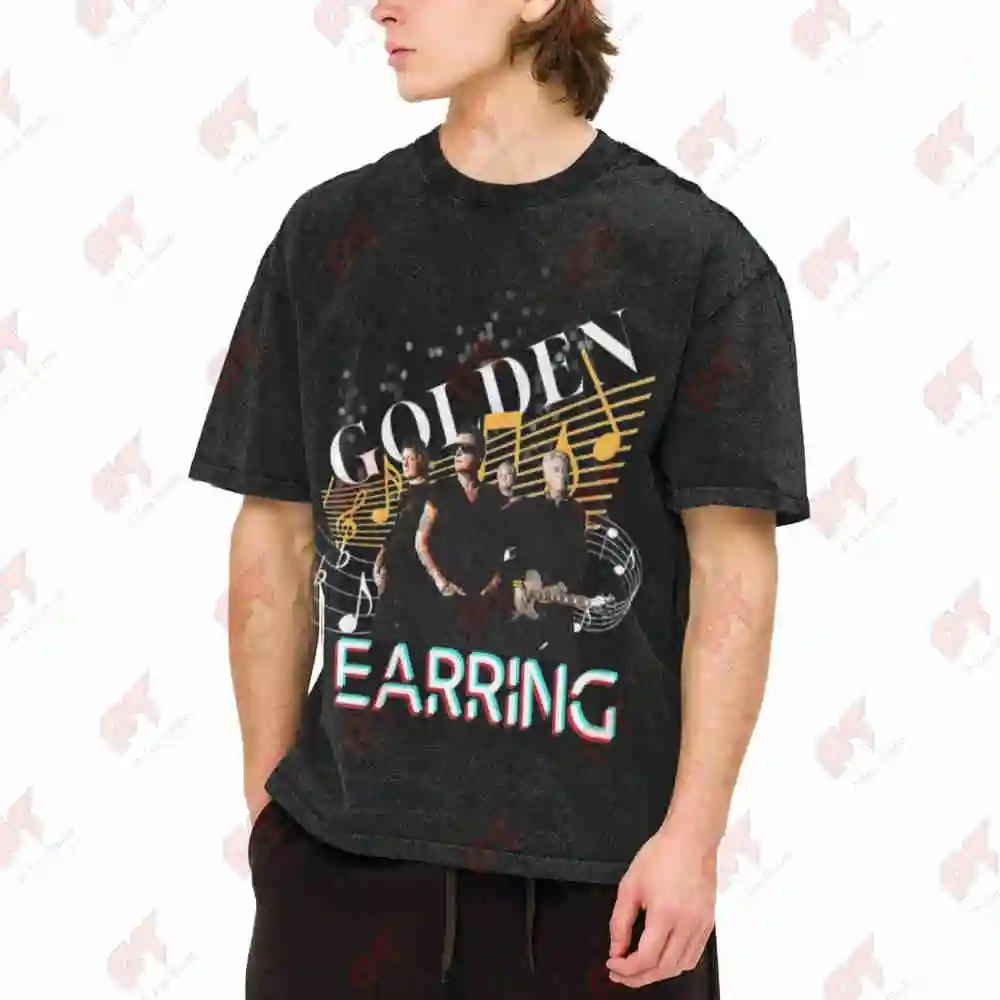Golden Earring Band Vintage Washed Tee Pure Cotton T-Shirt