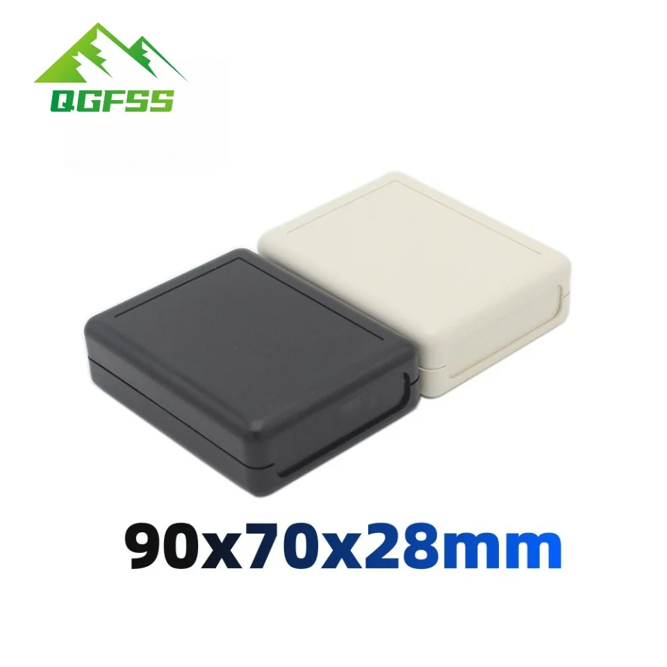 1Pcs ABS Plastic Electronic Enclosure 90x70x28mm DIY Junction Box,Housing Shell for Circuit Board Wire Power Black Project Case