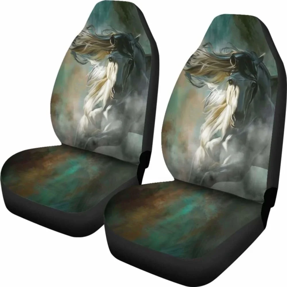 Horse Car Seat Covers 6 170804,Pack of 2 Universal Front Seat Protective Cover