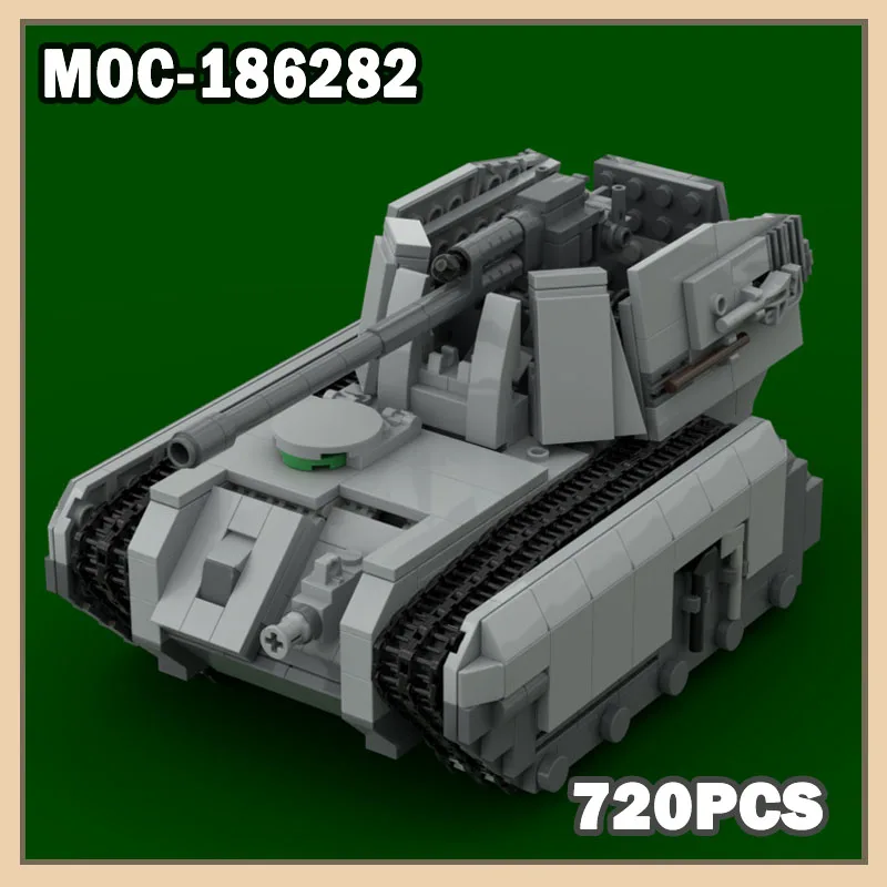 

MOC-186282 Model Warhammer 40K Building Blocks Tank Vehicle Military Tank Creative Gift Puzzle Blocks Set 720PCS